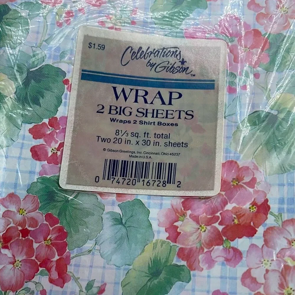 NWT Artfaire Vintage wrapping paper floral and patterns. 8 new in packages.